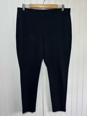 Chico’s So Slimming Black Pull-On Ankle Pants Size 2 Large